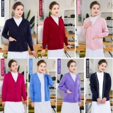 Красная униформа медсестры, куртка, кардиган, розовый свитер