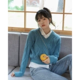 Осенний японский короткий свитер, 2023, оверсайз