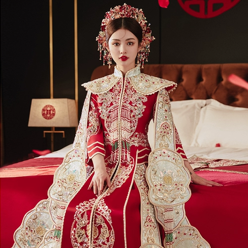 Xiuhe Service 2023 Новая свадьба New Bride's Winter Wedding Wedding High -end xiuhe Женский дракон и платье -платье Phoenix