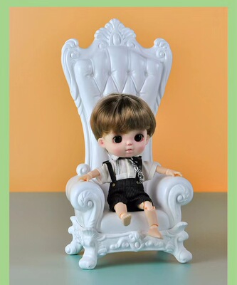 taobao agent OB11GSC doll clay sofa plastic black and white two -color European sofa ymy throne tall free shipping
