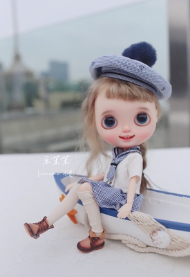 taobao agent In August, the new LEMOMO DOLL Le Mo Momo Anchor Embroidery Blue Water Hand Service Limited Free Shipping Blythewa