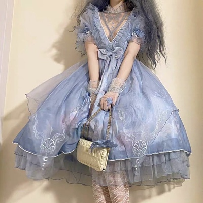 taobao agent Genuine small princess costume, summer dress, Lolita style