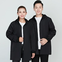 LF-waterproper и бархатный ватный пальто черное