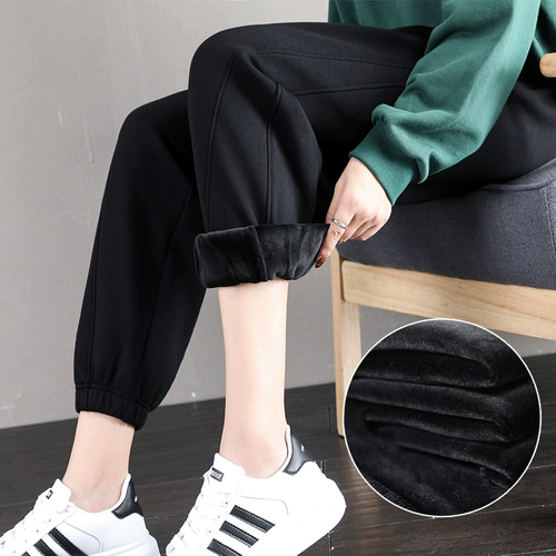 Демисезонный комплект, штаны для отдыха, свободный крой, увеличенная толщина, по фигуре, 2020