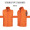 High end (pocket zipper style) - Orange