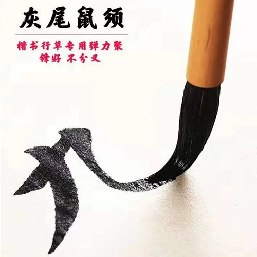 Мыши с подлинным серо -хвостом должны быть профессиональной каллиграфией, набором для писем, Okai Tian Kaiyan, новичком