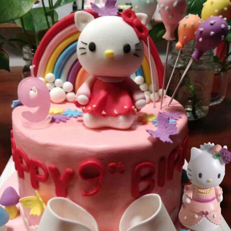 3d立体hellokitty凯蒂猫巧克力慕斯手工皂模冰雕翻糖蛋糕矽胶模具