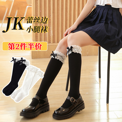 taobao agent Tide, black lace socks, suitable with a skirt, Lolita style