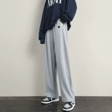 Демисезонные штаны, брендовые утепленные повседневные брюки, свободный крой, коллекция 2021, высокая талия