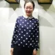 Áo sơ mi nữ Yunyun mùa thu 2019 sản phẩm mới áo sơ mi voan chấm bi nữ dài tay phiên bản Hàn Quốc của áo sơ mi chấm bi mỏng - Áo sơ mi dài tay