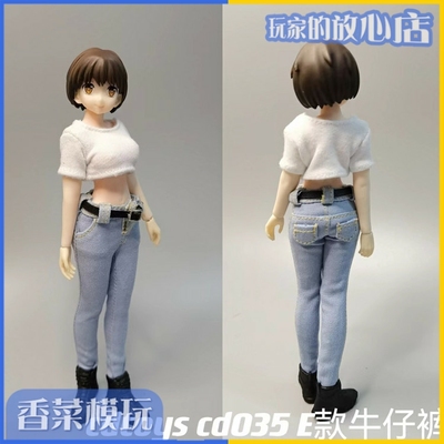 taobao agent CDTOYS CD035 1/12 Female soldier Jeans shorts set is suitable for TBL1/12 packs of glycein reflected goods