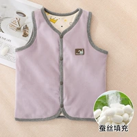 [Vests] Cartoon Label поздний светло-пропущенный фиолетовый
