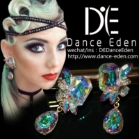Dance Eden Pian Ai Diamond AB Цвет значительный национальный стандартный латиновый современный ушной клип