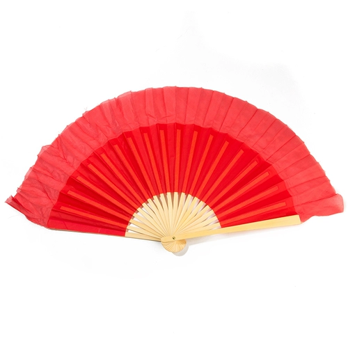 8 -INCH Real Silk Rongchang Fan Dancing Special's Special Dance Gangbang Yunnan Yunnan Flower Drum Fan Практика фаната Xiahong Fan