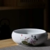 Rửa trà lớn Bộ trà Kung Fu Bút rửa phụ kiện gốm Nghi lễ trà Sáu quý ông không phân phối cốc nước rửa Hoa thủy tiên - Trà sứ