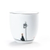 Cốc trà vẽ tay Bộ tách trà Kung Fu Bộ tách trà lớn màu trắng sứ mỏng lốp sáng tạo Bộ tách trà Puer cốc đơn tách - Trà sứ