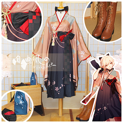 taobao agent [Free Wind] Girl frontline cherry blossom snow cosplay cosplay kimono cos14 cos service cos COS
