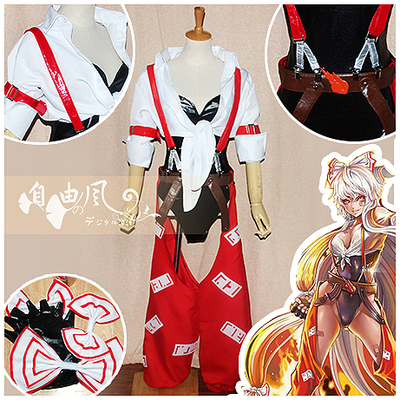 taobao agent [Freedom] Oriental COS Fujiwara Girl Red COS Service Customization Customization