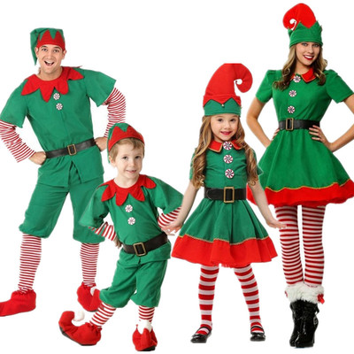 taobao agent Christmas children's green clothing, cosplay
