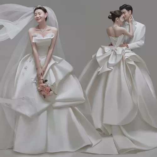 Фото студия внутреннего высокого уровня смысл тематическая одежда корейская основная марля свадебная фотография пара фототиловые фото платья