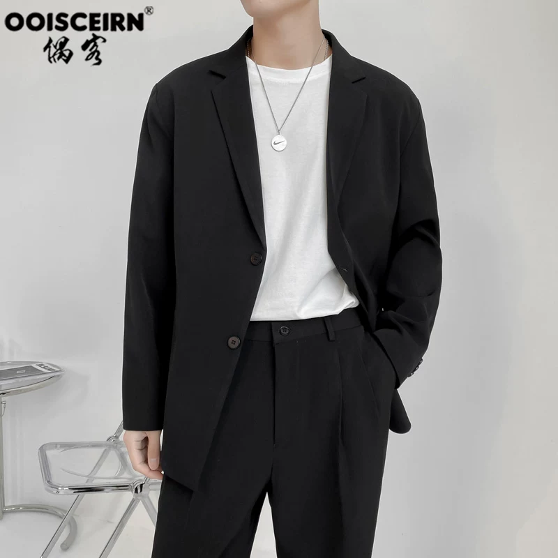 Брендовый набор, классический костюм-жакет для студентов, oversized, интернет-знаменитость