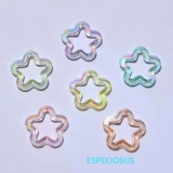 Акриловые бусины, аксессуар, аксессуары, серьги, подвеска, в цветочек, DIY