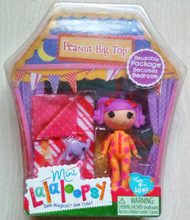 Кукла Lalaloopsy Lele Angel, 8 см, мини-фигурка с аксессуарами Peanut Big Top и многоразовой упаковкой