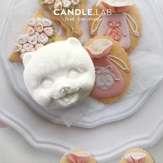 Ароматерапия DIY материалы/инструменты candle.lab | 可爱博美狗狗diy香薰石膏蜡烛扩香石手工硅胶模具07