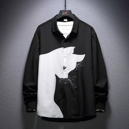 Шелковая трендовая рубашка для школьников, осенняя, оверсайз, в корейском стиле