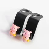 Автомобильный крючок милая сеть красная свиная автомобильная сиденье заднее ряд много -функциональный хранение и хранение, подвесные автомобильные крючки, женщины в машине