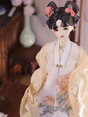 taobao agent [Next Meeting] BJD ancient style baby clothes Ming system [Qiu Han/Peony] four -point three -pointers