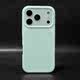 Minimalist Matte Dark Gray Orange Camera Magsafe Liquid Silicone Phone Case for iPhone 17, 16, 15, 14 and 13