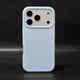 Minimalist Matte Dark Gray Orange Camera Magsafe Liquid Silicone Phone Case for iPhone 17, 16, 15, 14 and 13