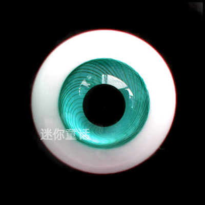 taobao agent Tattoo glass eyes --- water green with pattern (12mm, 6 points and 8 points BJD dolls)