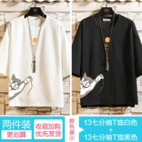 Tide, летняя трендовая футболка, короткий рукав, большой размер, свободный крой