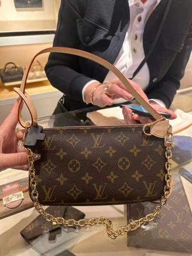 Цепь, классическая сумка подмышку, сумка на одно плечо, на цепочке