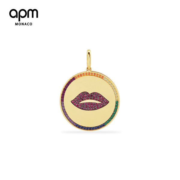 APM Monaco губы большие пряжки бренд интерес личность атмосфера оригинал diy монтаж день рождения подарок