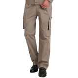 霸普 Хлопковые дышащие рабочие штаны для работы, оверсайз, свободный прямой крой