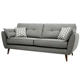 Phong cách Scandinavia hiện đại tối giản vải sofa nhỏ căn hộ phòng khách căn hộ thẳng hàng có thể giặt đôi ba hoặc bốn người tùy chỉnh - Ghế sô pha