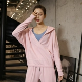 Спортивная летняя толстовка с капюшоном для спортзала, лонгслив, одежда для йоги, свободный крой, в корейском стиле, для бега