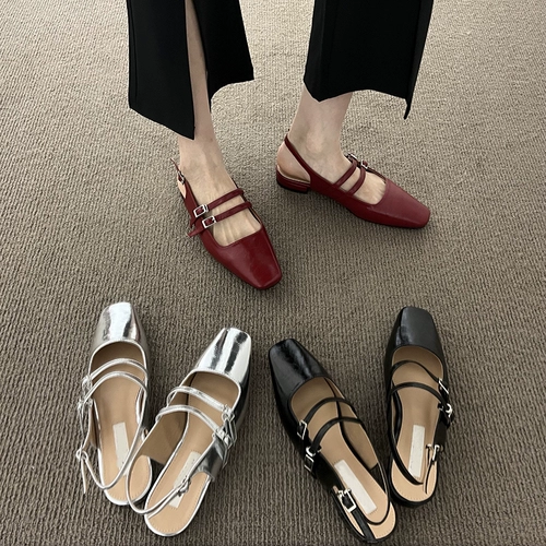 Туфли, летние серебряные сандалии, французский стиль, 2022, изысканный стиль