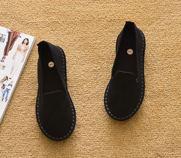 レディーススリッポン 足に優しい本革調レディーススリッポン