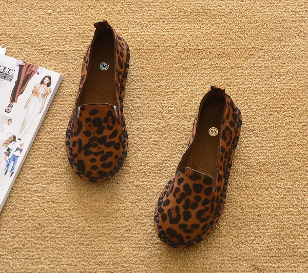 レディーススリッポン 足に優しい本革調レディーススリッポン