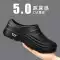 Giày mùa xuân nam size lớn 45 slip-on 46 làm việc chống thấm nước đầu bếp nhà bếp 47 Giày bảo hộ lao động màu đen cho nam 48 