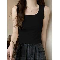 Черный [Слим-выглядящий сверху сладкий и пряный топ