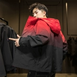 Tide, красная куртка, раскраска, демисезонный трендовый оберег на день рождения с капюшоном, пуховик, в корейском стиле, подходит для подростков