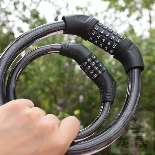Цепочка, стальная проволка, водонепроницаемый велосипед для велоспорта, замок, защита транспорта