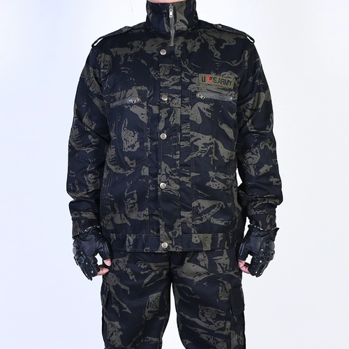 Камуфляжный осенний износостойкий комплект для работы, увеличенная толщина