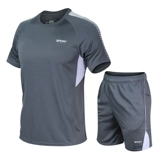 Спортивный костюм, шорты, футбольные штаны для тренировок для бадминтона, короткий рукав, оверсайз, для бега
