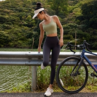 Dou Green Back Drain+обнаженная версия Titanium Grey йога брюки